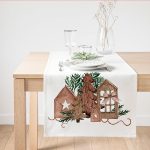 - SuetRunner-10166 - Realhomes  Ahşap Çam Ağacı Tasarımlı Dijital Baskılı Modern Süet Runner Realhomes