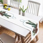 - SuetRunner-10178-1 - Realhomes Özel Tasarım Christmas Temalı Dijital Baskılı Dekoratif Süet Runner Realhomes