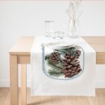 - SuetRunner-10178 - Realhomes Özel Tasarım Christmas Temalı Dijital Baskılı Dekoratif Süet Runner Realhomes