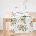 - SuetRunner-10211 - Realhomes  Çiçek Demetleri Özel Tasarım Dijital Baskılı Modern Süet Runner Realhomes