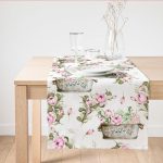 - SuetRunner-10213 - Realhomes  Flower & Çiçek Demetleri Özel Tasarım Dijital Baskılı Modern Süet Runner Realhomes