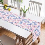 - SuetRunner-10361-1 - Realhomes  Renkli Kelebek Motifli Dijital Baskılı Modern Süet Runner Realhomes