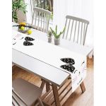 So Sweet Motifli Çizimi Dijital Baskılı Süet Runner Realhomes