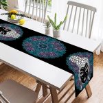 - SuetRunner-5021-1 - Realhomes  Abstract Kadın Figürü Dijital Baskılı Özel Tasarım Dekoratif Modern Süet Runner Realhomes