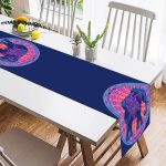 - SuetRunner-5427-1 - Realhomes Rengarenk Bohem Otantik Etnik Fil Desenli Süet Runner Realhomes