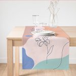 - SuetRunner-5866 - Realhomes  Realhomes Gül Desenli Bohemian Özel Tasarım Dekoratif Süet Runner Realhomes