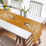 - SuetRunner-5887-1 - Realhomes  Geleneksel Japon Kadın Figürü Dijital Baskılı Özel Tasarım Dekoratif Modern Süet Runner Realhomes