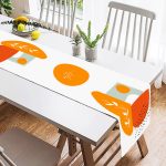 - SuetRunner-7379-1 - Realhomes  Beyaz Zemin Üzerinde Onedraw Çizim Dijital Baskılı Modern Süet Runner Realhomes