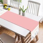 - SuetRunner-9286-1 - Realhomes Hello Beautiful Pembe & Mermer Dijital Baskılı Dekoratif Süet Runner Realhomes