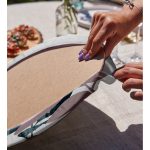 Özel Tasarım Yaprak Motifli Dijital Baskılı Dekoratif 2'li Yuvarlak Servis Altlığı – Supla Realhomes