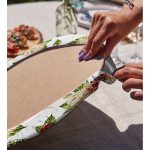 Çiçek Çizimli Dijital Baskılı Dekoratif 2'li Yuvarlak Servis Altlığı – Supla Realhomes