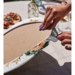 Gül Tasarımlı Dijital Baskılı Modern 2'li Yuvarlak Servis Altlığı – Supla Realhomes