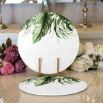 - Supla2li-10050-Yesil-Tropik-Yaprak-Motifli-Dijital-Baskili-Modern-2li-Yuvarlak-Servis-Altligi-–-Supla - Realhomes Yeşil Tropik Yaprak Motifli Dijital Baskılı Modern 2'li Yuvarlak Servis Altlığı – Supla Realhomes