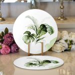 - Supla2li-10051-Yesil-Tropik-Yaprak-Motifli-Dijital-Baskili-Dekoratif-2li-Yuvarlak-Servis-Altligi-–-Supla - Realhomes Yeşil Tropik Yaprak Motifli Dijital Baskılı Dekoratif 2'li Yuvarlak Servis Altlığı – Supla Realhomes