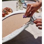 Tahta Çam Ağacı Desenli Dijital Baskılı Modern 2'li Yuvarlak Servis Altlığı – Supla Realhomes