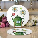 Özel Tasarım Modern Dijital Baskılı Dekoratif 2'li Yuvarlak Servis Altlığı – Supla Realhomes