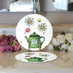 Özel Tasarım Modern Dijital Baskılı Dekoratif 2'li Yuvarlak Servis Altlığı – Supla Realhomes