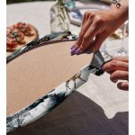 Bağ Evi Tasarımlı Kış Temalı Dijital Baskılı Dekoratif 2'li Yuvarlak Servis Altlığı – Supla Realhomes