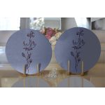 Minmalist Özel Tasarımlı Dijital Baskılı Modern 2'li Yuvarlak Servis Altlığı – Supla Realhomes