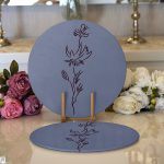 Minmalist Özel Tasarımlı Dijital Baskılı Modern 2'li Yuvarlak Servis Altlığı – Supla Realhomes