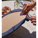 Minmalist Özel Tasarımlı Dijital Baskılı Modern 2'li Yuvarlak Servis Altlığı – Supla Realhomes