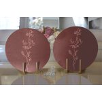 Minmalist Özel Tasarımlı Dijital Baskılı Dekoratif 2'li Yuvarlak Servis Altlığı – Supla Realhomes