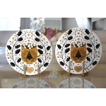 Mery Christmas Temalı Dijital Baskılı Dekoratif 2'li Yuvarlak Servis Altlığı – Supla Realhomes