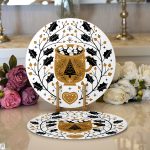 Mery Christmas Temalı Dijital Baskılı Dekoratif 2'li Yuvarlak Servis Altlığı – Supla Realhomes