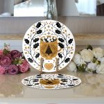 Mery Christmas Temalı Dijital Baskılı Dekoratif 2'li Yuvarlak Servis Altlığı – Supla Realhomes