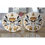 Mery Christmas Temalı Dijital Baskılı Modern 2'li Yuvarlak Servis Altlığı – Supla Realhomes