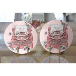 Antika Daktilo Motifli Dijital Baskılı Dekoratif 2'li Yuvarlak Servis Altlığı – Supla Realhomes