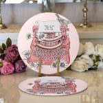 Antika Daktilo Motifli Dijital Baskılı Dekoratif 2'li Yuvarlak Servis Altlığı – Supla Realhomes