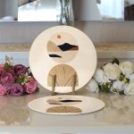 Boho Çizimli Özel Tasarımlı Dijital Baskılı Dekoratif 2'li Yuvarlak Servis Altlığı – Supla Realhomes