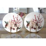 Mum & Kozalak Tasarımlı Christmas Temalı Dijital Baskılı Dekoratif 2'li Yuvarlak Servis Altlığı – Supla Realhomes