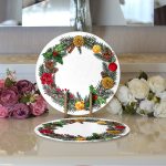 Özel Tasarım Christmas Temalı Dijital Baskılı Dekoratif 2'li Yuvarlak Servis Altlığı – Supla Realhomes