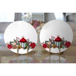 Özel Tasarım Christmas Temalı Dijital Baskılı Modern 2'li Yuvarlak Servis Altlığı – Supla Realhomes