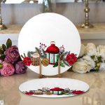 Özel Tasarım Christmas Temalı Dijital Baskılı Modern 2'li Yuvarlak Servis Altlığı – Supla Realhomes