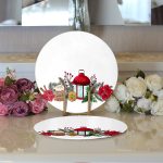 Özel Tasarım Christmas Temalı Dijital Baskılı Modern 2'li Yuvarlak Servis Altlığı – Supla Realhomes