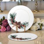 Özel Tasarım Christmas Temalı Dijital Baskılı Modern 2'li Yuvarlak Servis Altlığı – Supla Realhomes