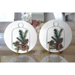 Özel Tasarım Christmas Temalı Dijital Baskılı Dekoratif 2'li Yuvarlak Servis Altlığı – Supla Realhomes