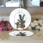 Özel Tasarım Christmas Temalı Dijital Baskılı Dekoratif 2'li Yuvarlak Servis Altlığı – Supla Realhomes