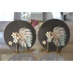 - Supla2li-10188-Egzotik-Yaprak-Tasarimli-Dijital-Baskili-Dekoratif-2li-Yuvarlak-Servis-Altligi-–-Supla-1 - Realhomes  Egzotik Yaprak Tasarımlı Dijital Baskılı Dekoratif 2'li Yuvarlak Servis Altlığı – Supla Realhomes