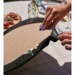 Özel Tasarım Tüy Motifli Dijital Baskılı Modern 2'li Yuvarlak Servis Altlığı – Supla Realhomes