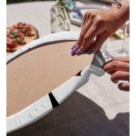 Ekose Yaprak Tasarımlı Dijital Baskılı Modern 2'li Yuvarlak Servis Altlığı – Supla Realhomes