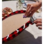 Ekose Zemin Geyik Tasarımlı Dijital Baskılı Dekoratif 2'li Yuvarlak Servis Altlığı – Supla Realhomes