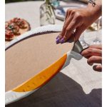 Sanat Güneşi Temalı Dijital Baskılı Modern 2'li Yuvarlak Servis Altlığı – Supla Realhomes