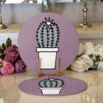 - Supla2li-10220-Acik-Mor-Zemin-Sade-Kaktus-Tasarimli-Dijital-Baskili-Dekoratif-2li-Yuvarlak-Servis-Altligi-–-Supla - Realhomes Açık Mor Zemin Sade Kaktüs Tasarımlı Dijital Baskılı Dekoratif 2'li Yuvarlak Servis Altlığı – Supla Realhomes