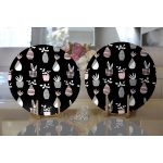 - Supla2li-10233-Siyah-Zemin-Vazo-Desenli-Dijital-Baskili-Modern-2li-Yuvarlak-Servis-Altligi-–-Supla-1 - Realhomes Siyah Zemin Vazo Desenli Dijital Baskılı Modern 2'li Yuvarlak Servis Altlığı – Supla Realhomes