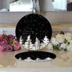 - Supla2li-10242-Siyah-Zemin-Beyaz-Cam-Agaci-Desenli-Dijital-Baskili-Dekoratif-2li-Yuvarlak-Servis-Altligi-–-Supla-2 - Realhomes Siyah Zemin Beyaz Çam Ağacı Desenli Dijital Baskılı Dekoratif 2'li Yuvarlak Servis Altlığı – Supla Realhomes