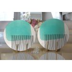 Soyut Tarzda Onedraw Çizimli Dijital Baskılı Dekoratif 2'li Yuvarlak Servis Altlığı – Supla Realhomes